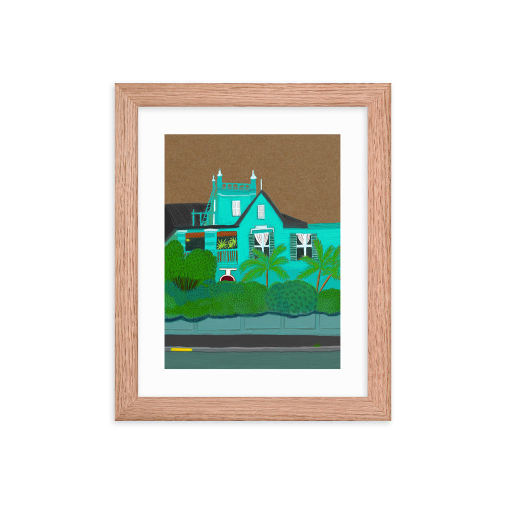 A Green Blue House in Gardens