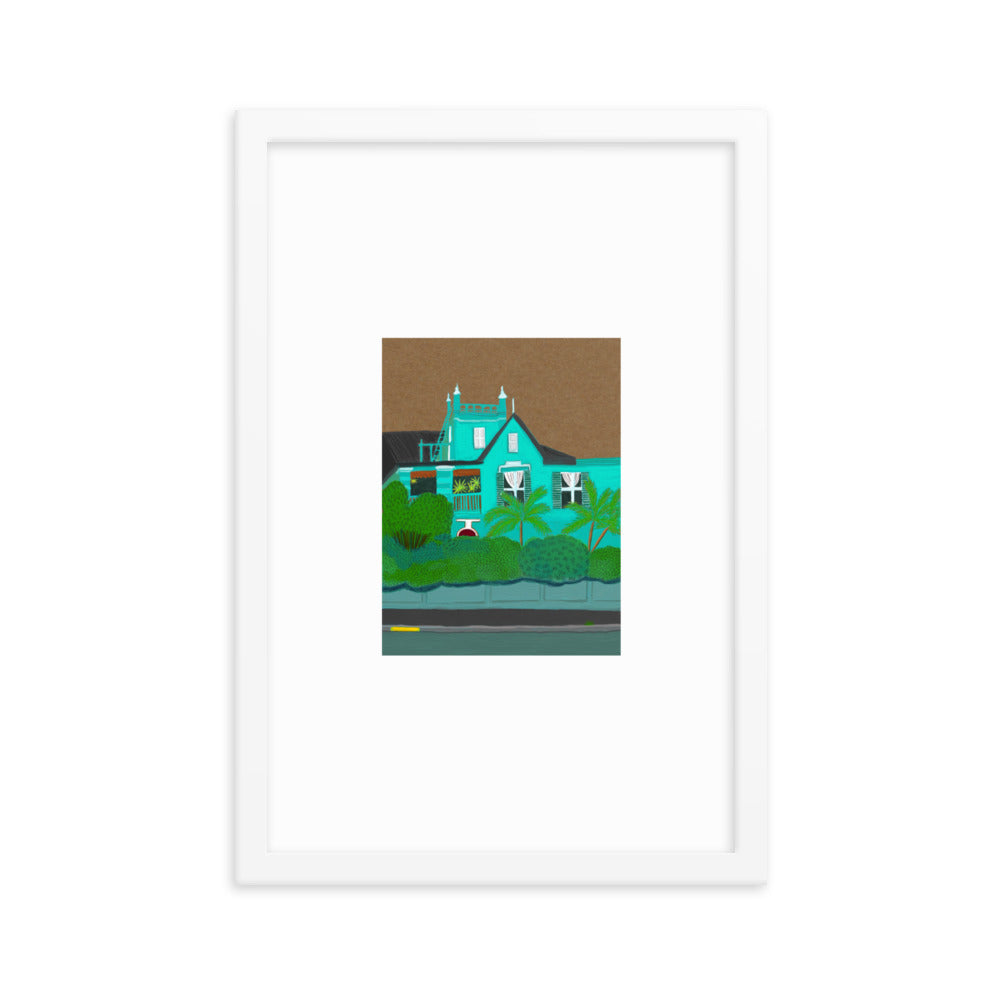 A Green Blue House in Gardens