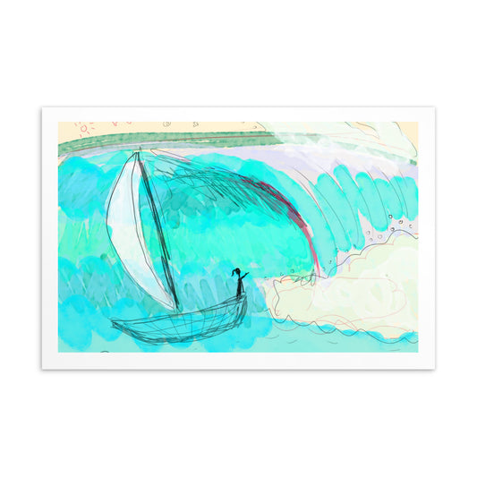 The Blue Wave Postcard