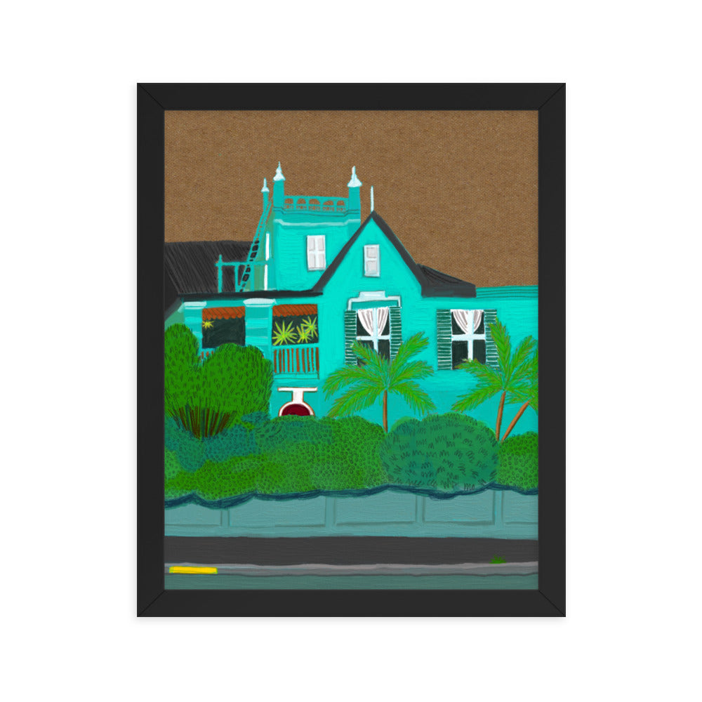 A Green Blue House in Gardens