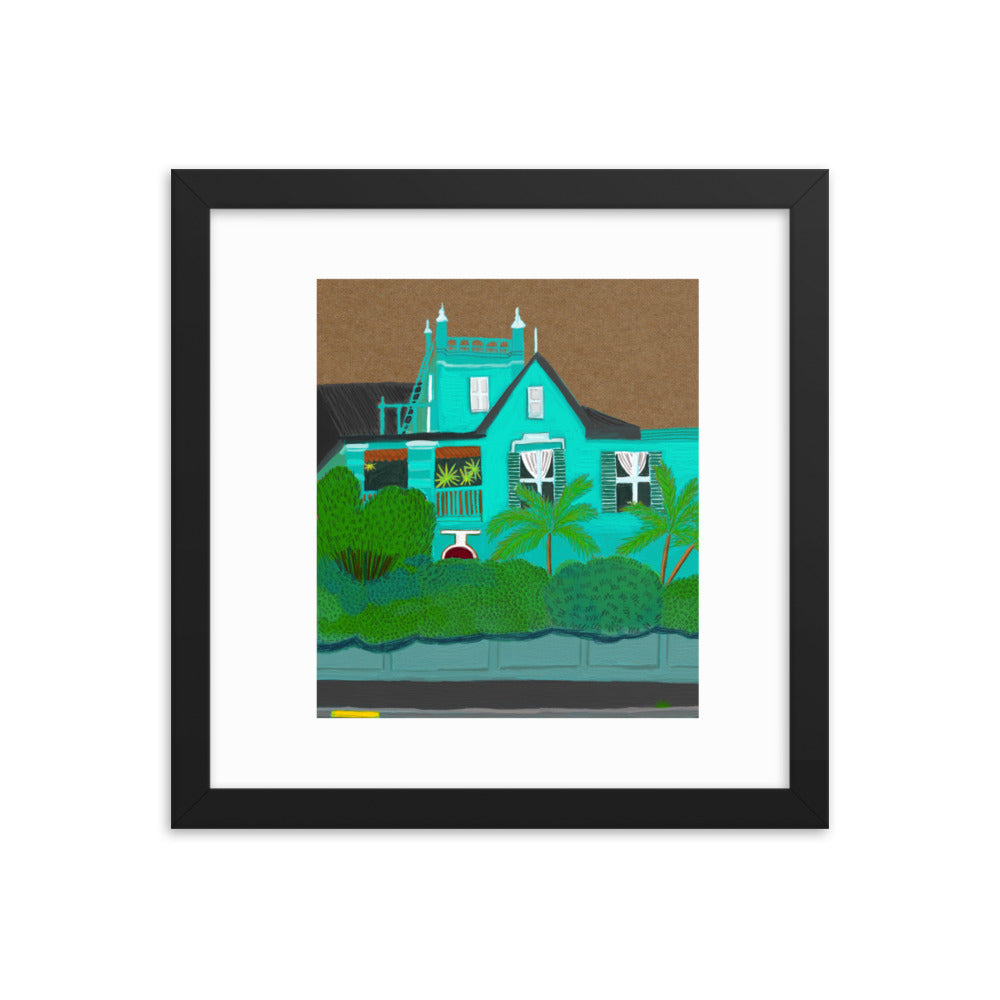 A Green Blue House in Gardens