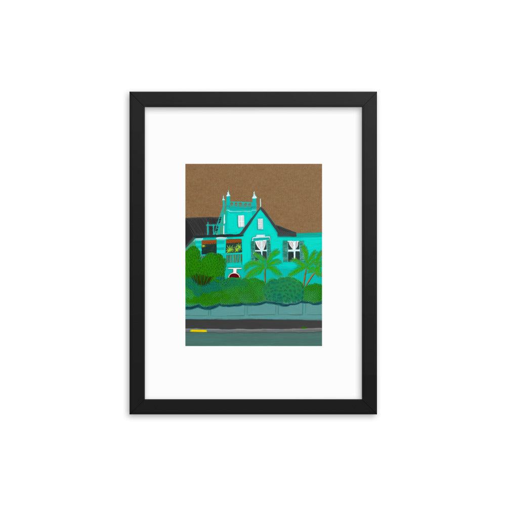 A Green Blue House in Gardens