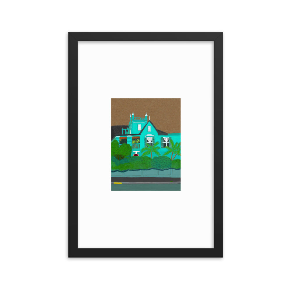 A Green Blue House in Gardens