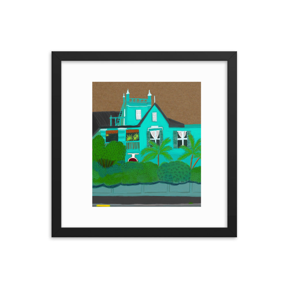 A Green Blue House in Gardens
