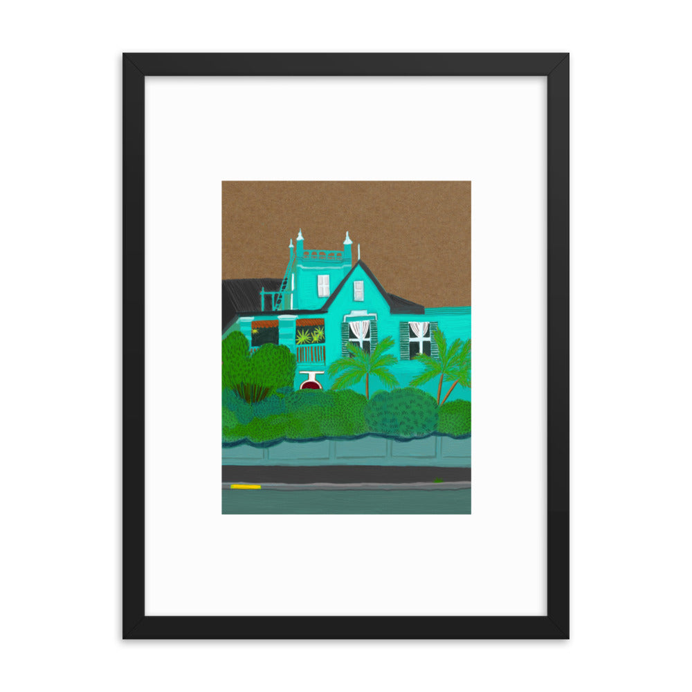 A Green Blue House in Gardens