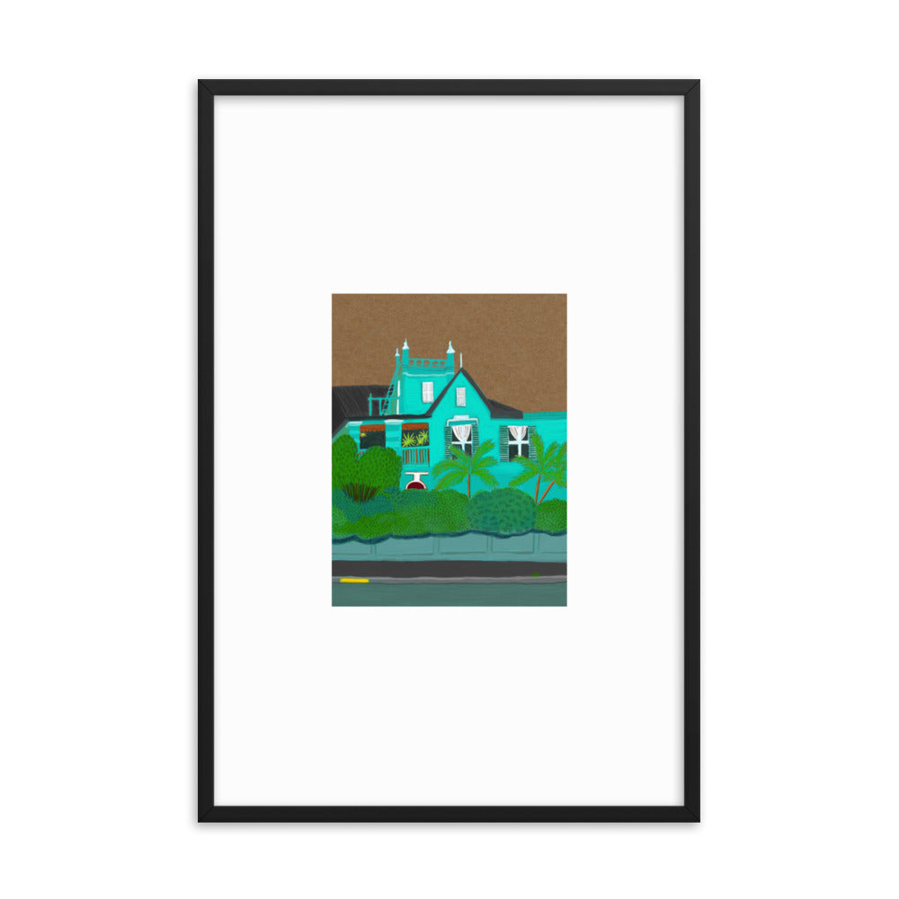 A Green Blue House in Gardens