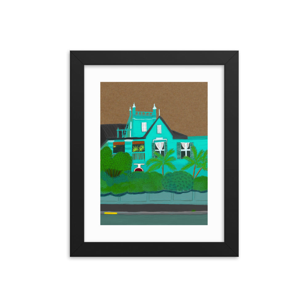 A Green Blue House in Gardens
