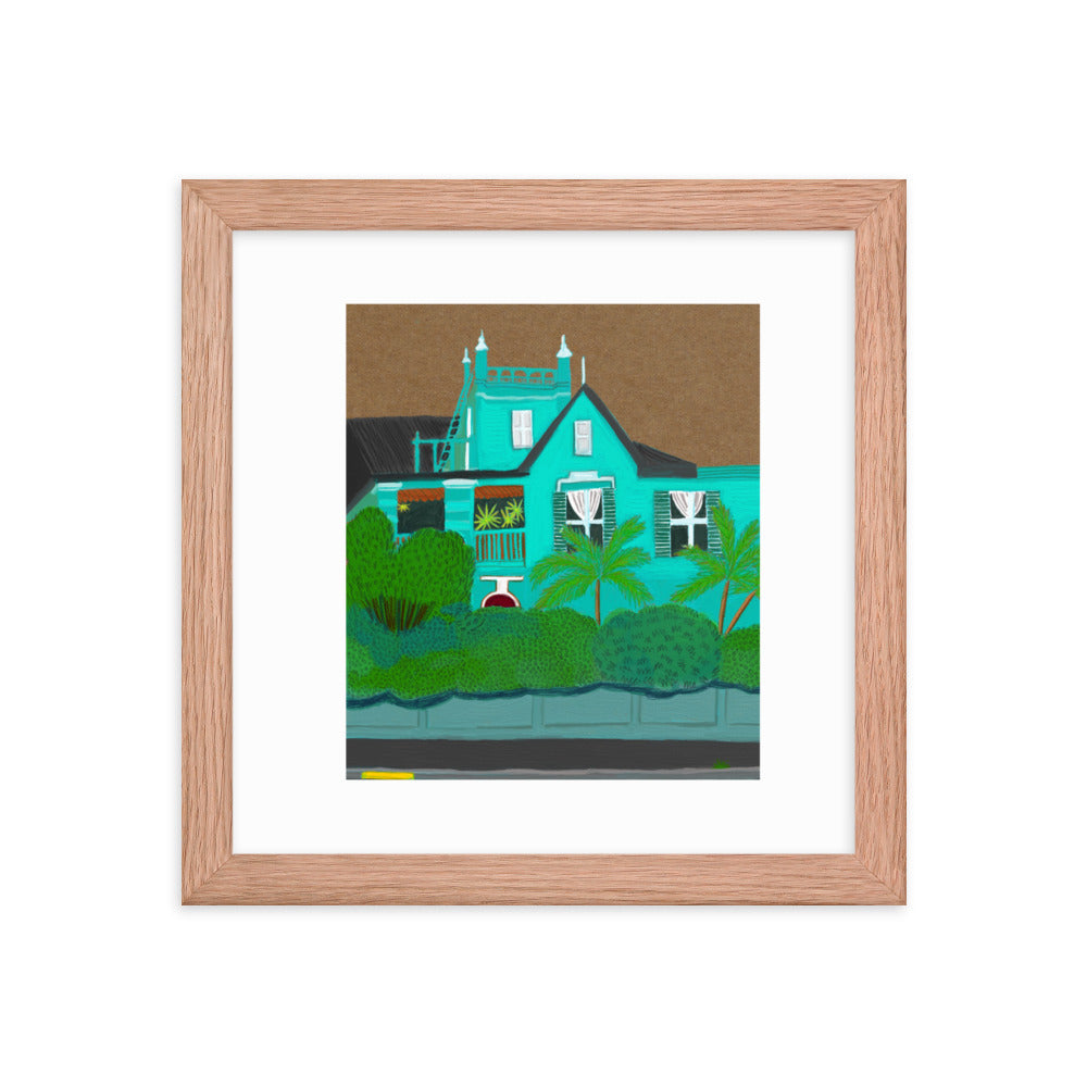 A Green Blue House in Gardens
