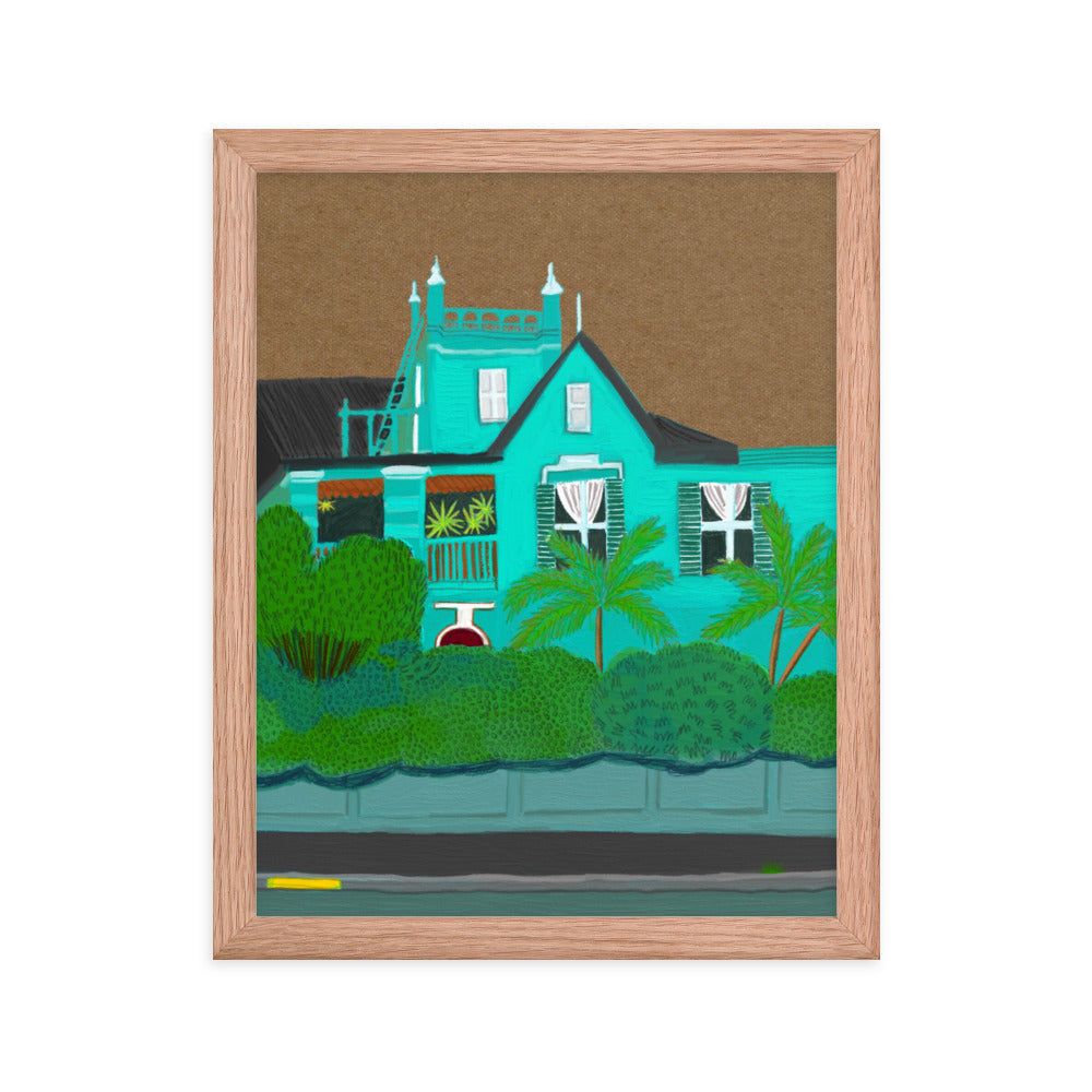 A Green Blue House in Gardens