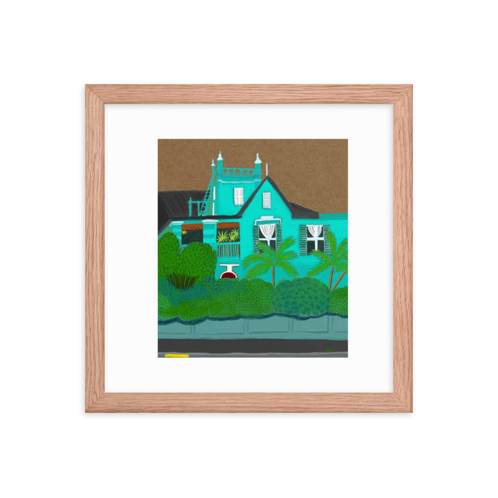A Green Blue House in Gardens