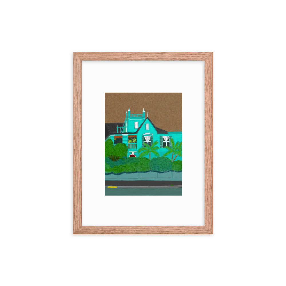 A Green Blue House in Gardens