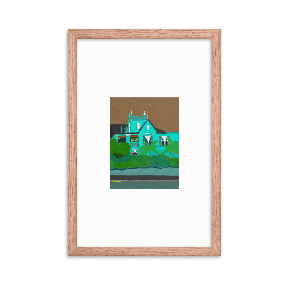 A Green Blue House in Gardens