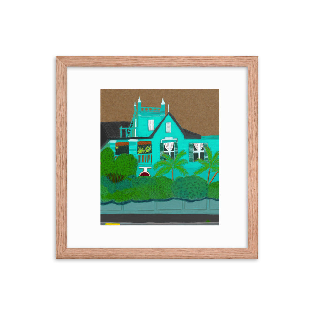 A Green Blue House in Gardens
