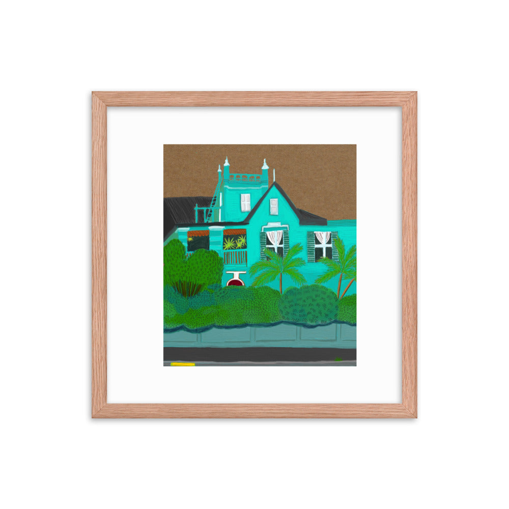 A Green Blue House in Gardens