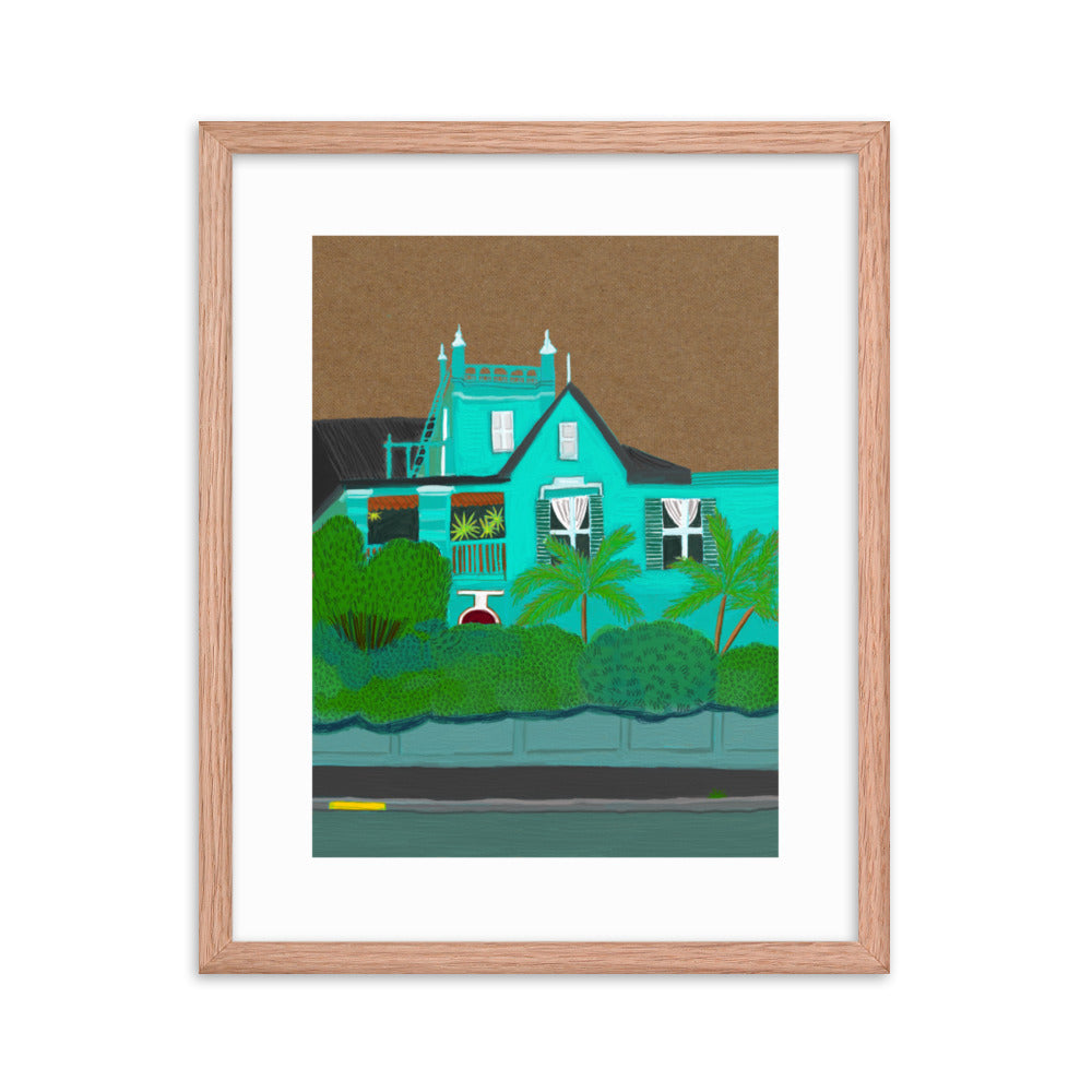 A Green Blue House in Gardens