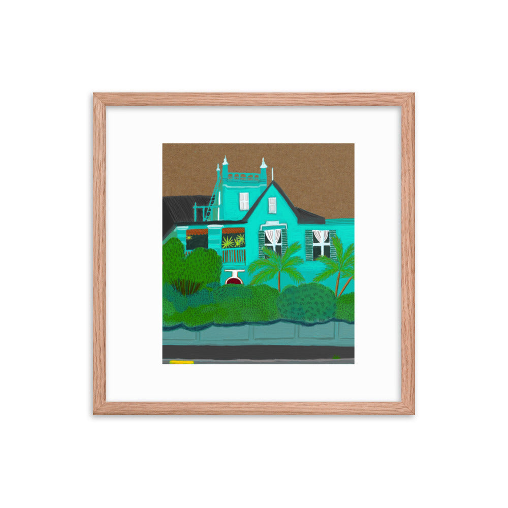 A Green Blue House in Gardens