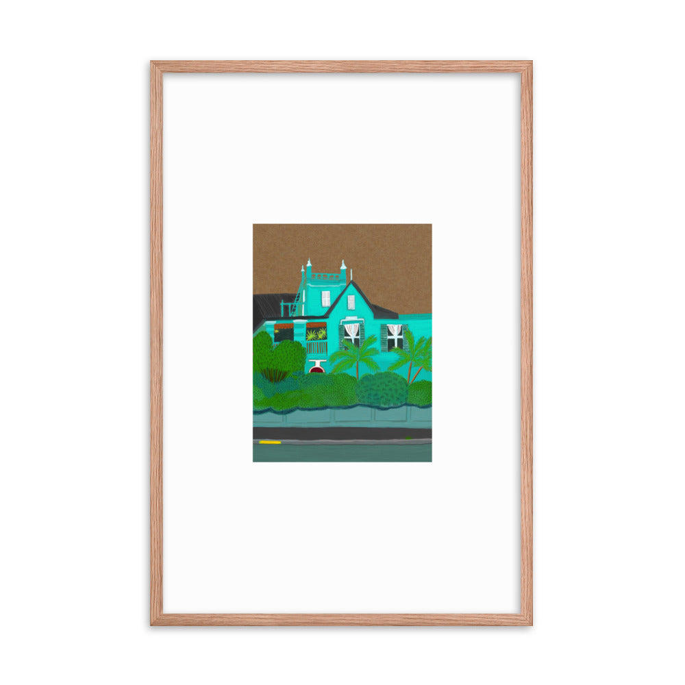 A Green Blue House in Gardens