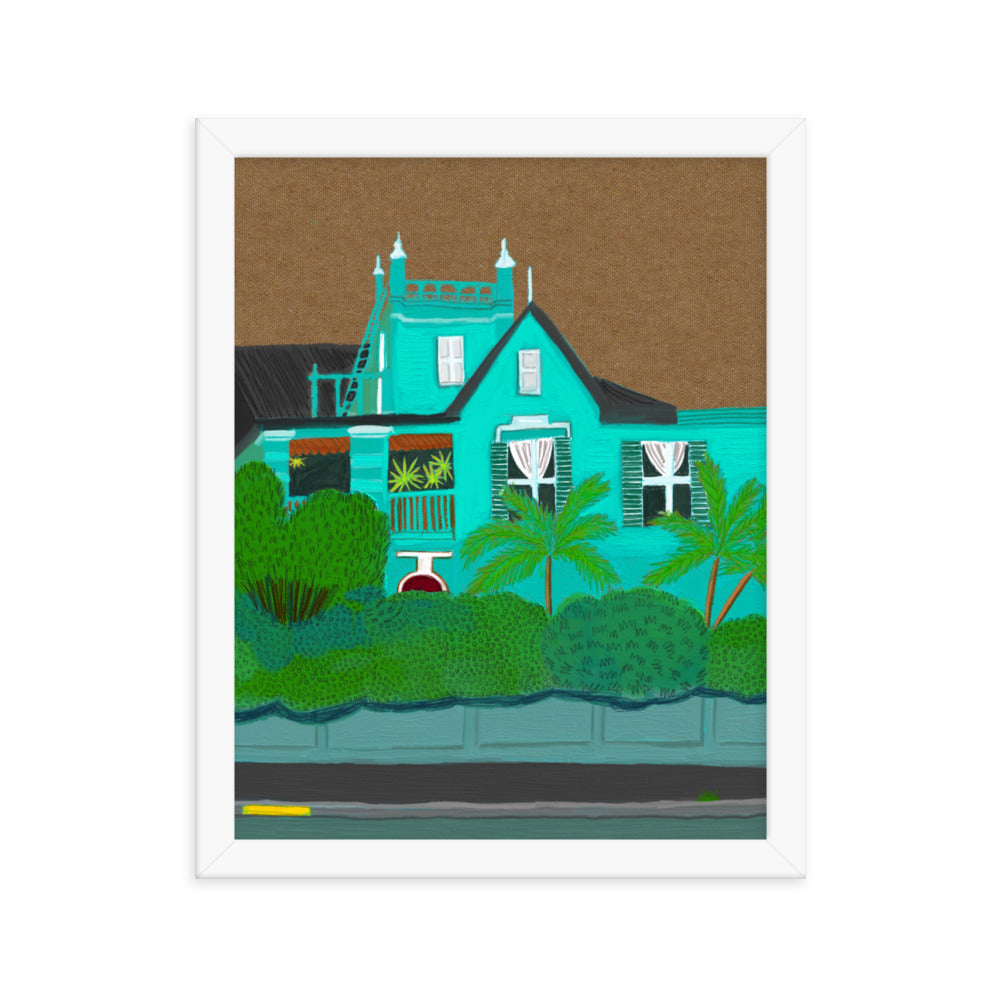 A Green Blue House in Gardens