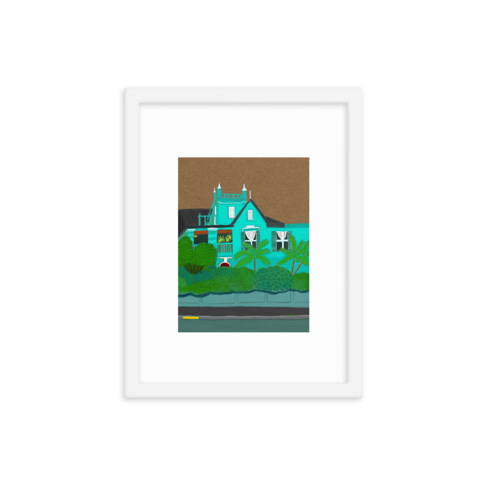 A Green Blue House in Gardens