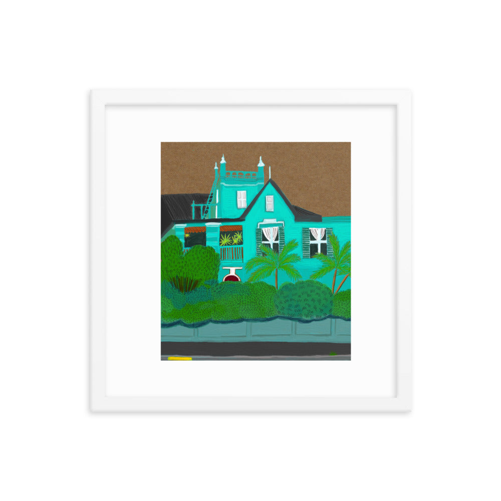 A Green Blue House in Gardens