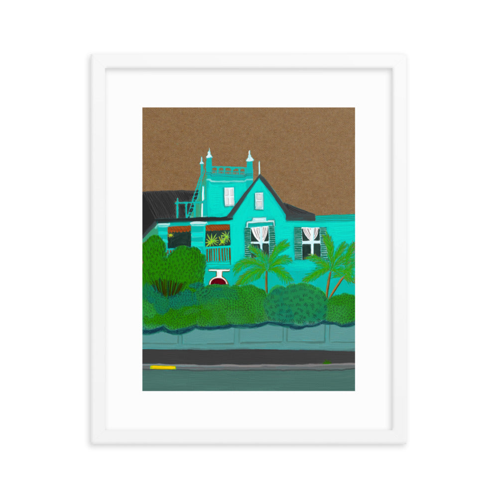 A Green Blue House in Gardens