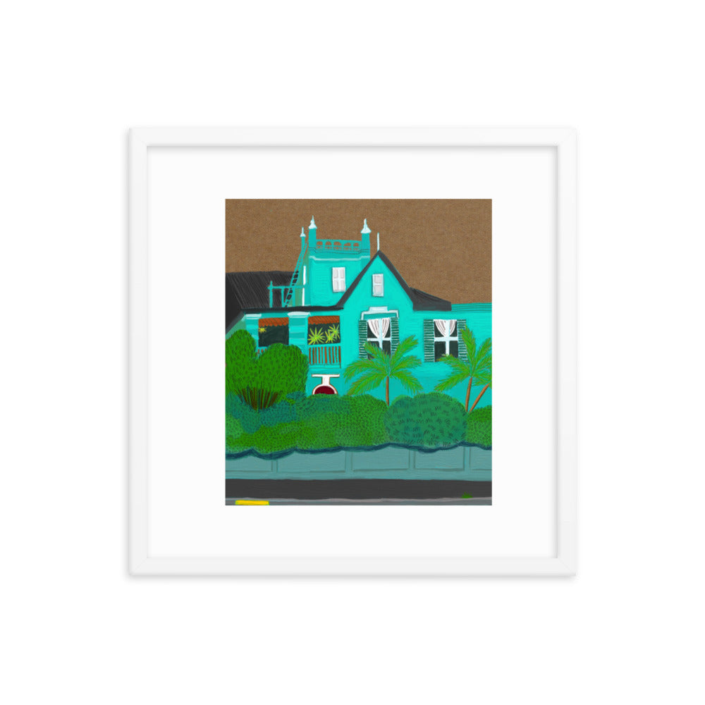 A Green Blue House in Gardens
