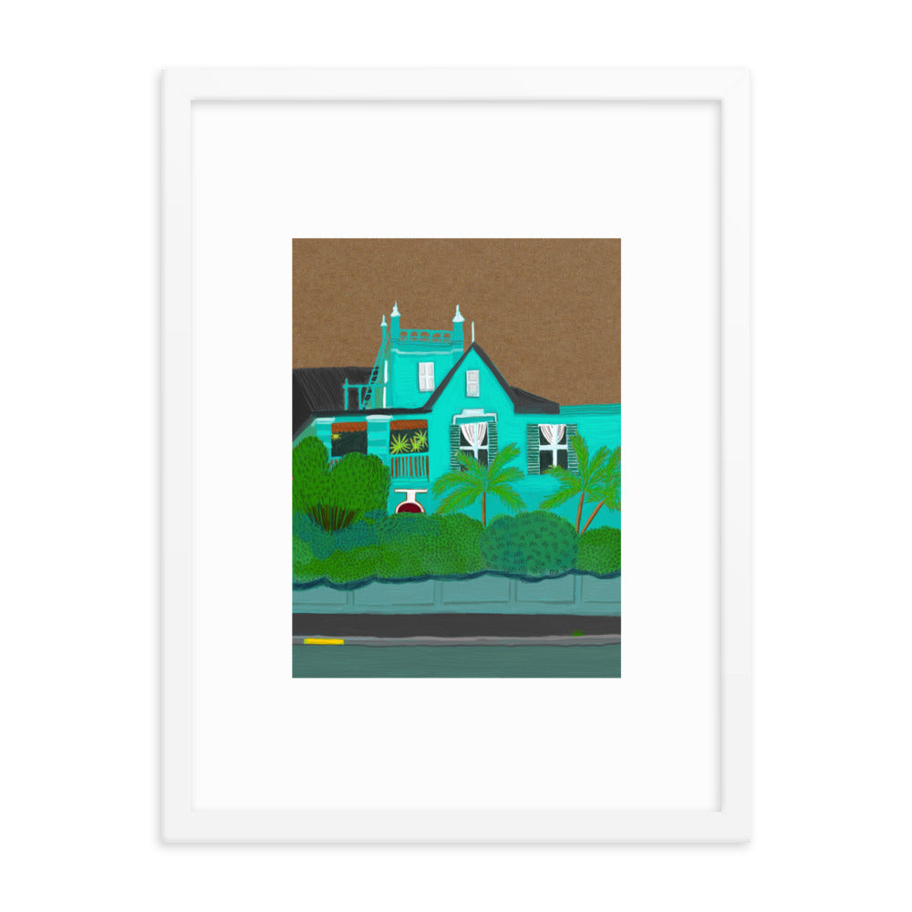 A Green Blue House in Gardens