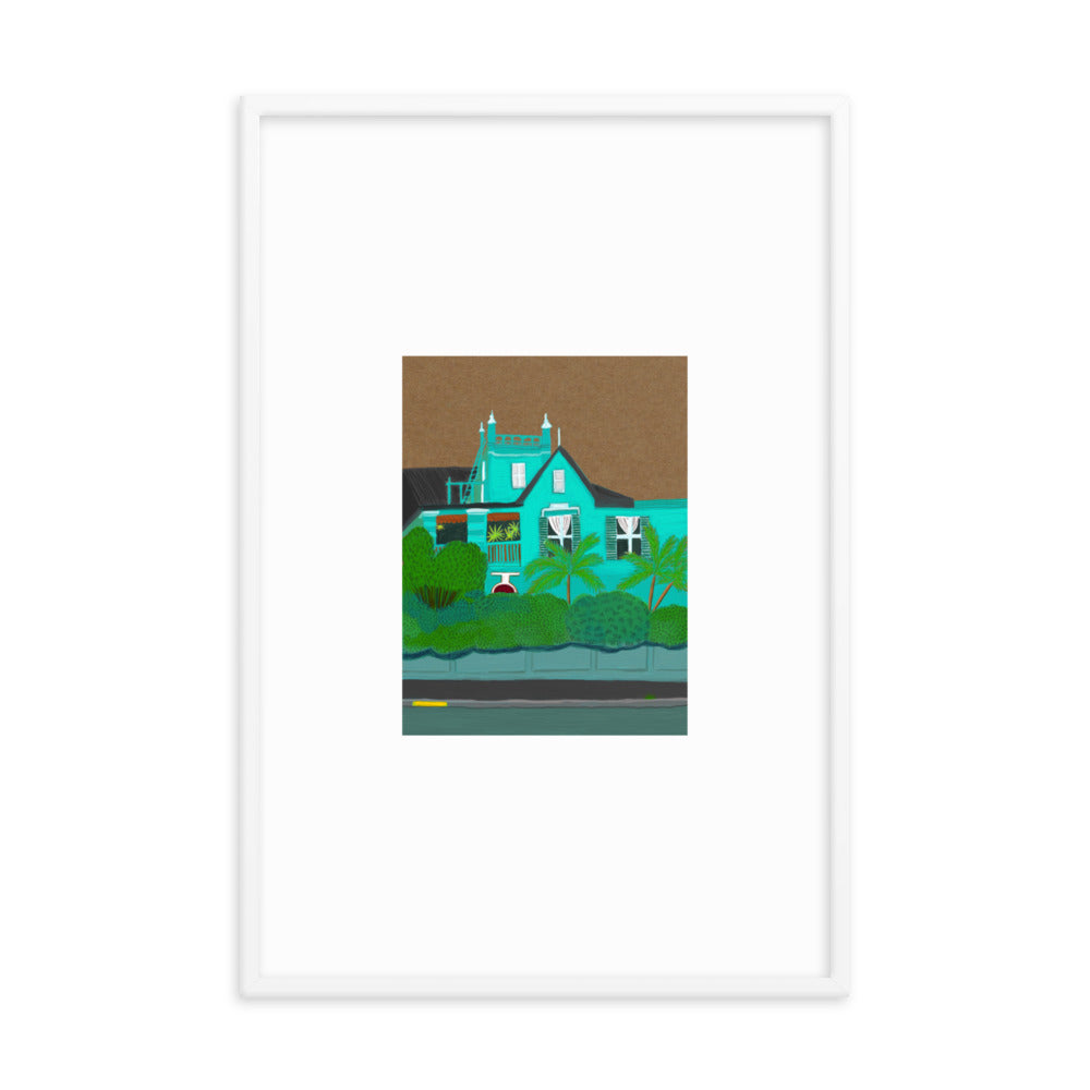 A Green Blue House in Gardens